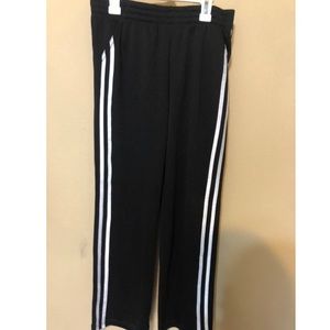 black stipped pants
